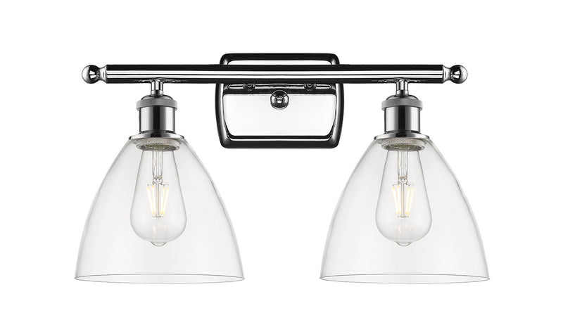Innovations 516-2W-PC-GBD-752 Two Light Bath Vanity, Polished Chrome