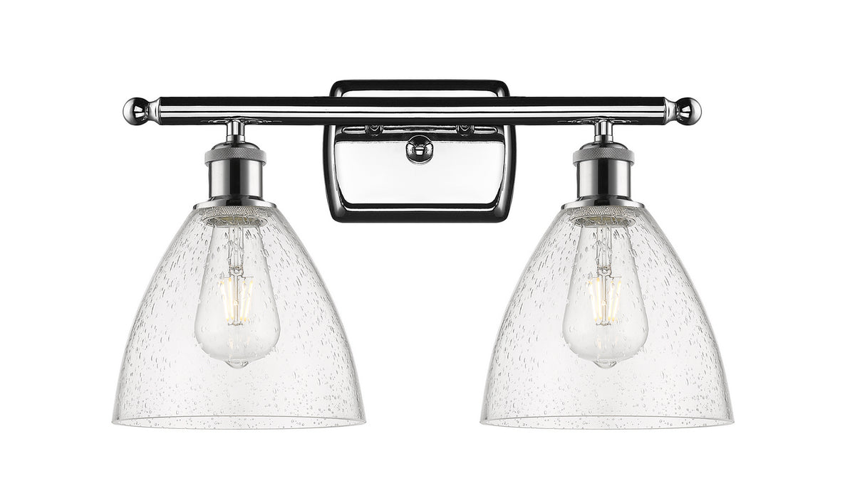 Innovations 516-2W-PC-GBD-754 Two Light Bath Vanity, Polished Chrome