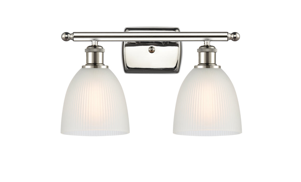 Innovations 516-2W-PN-G381 Two Light Bath Vanity, Polished Nickel