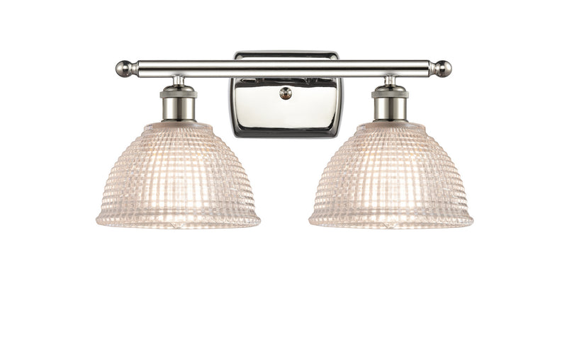 Innovations 516-2W-PN-G422 Two Light Bath Vanity, Polished Nickel