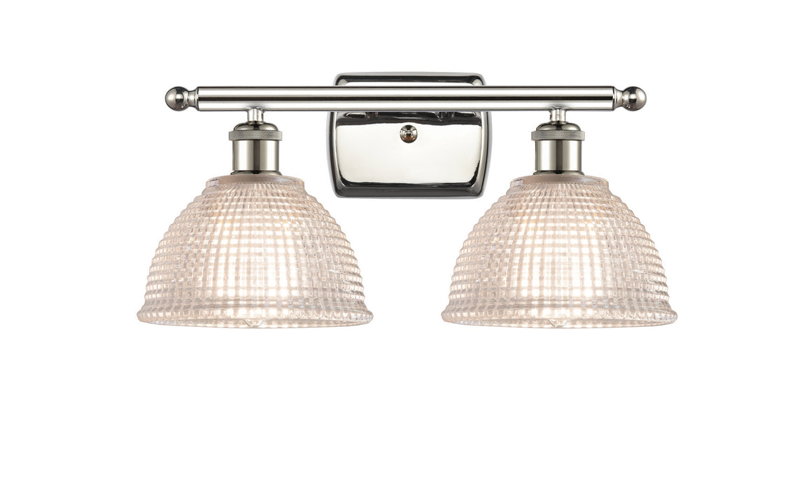 Innovations 516-2W-PN-G422 Two Light Bath Vanity, Polished Nickel