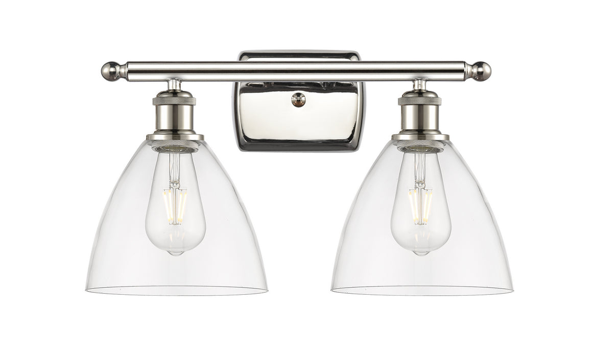 Innovations 516-2W-PN-GBD-752 Two Light Bath Vanity, Polished Nickel