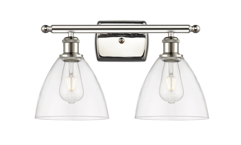 Innovations 516-2W-PN-GBD-752-LED LED Bath Vanity, Polished Nickel