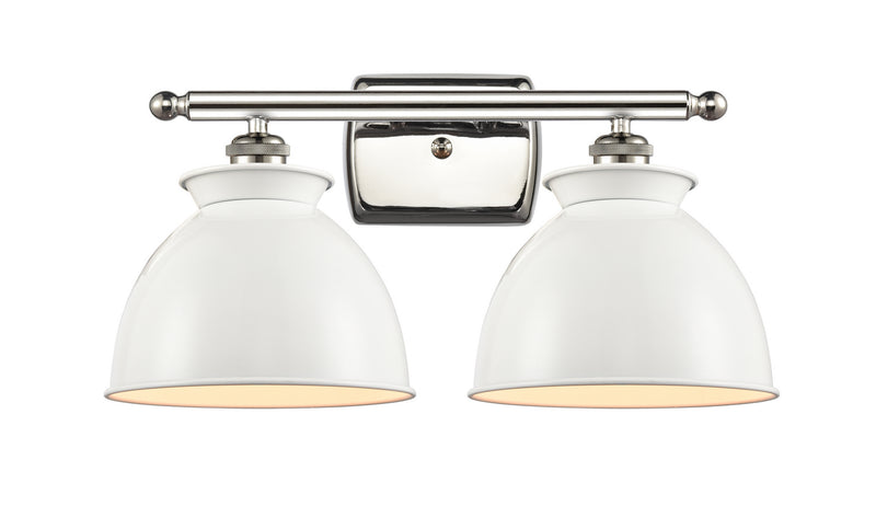 Innovations 516-2W-PN-M14-W-LED LED Bath Vanity, Polished Nickel