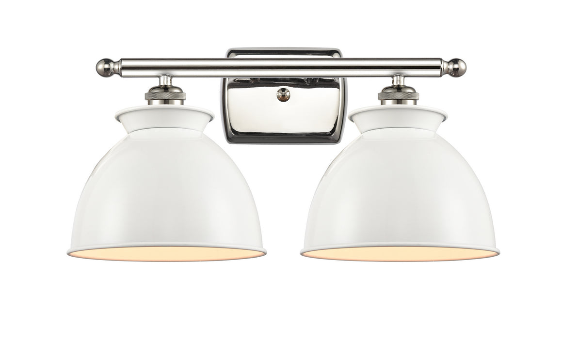 Innovations 516-2W-PN-M14-W-LED LED Bath Vanity, Polished Nickel