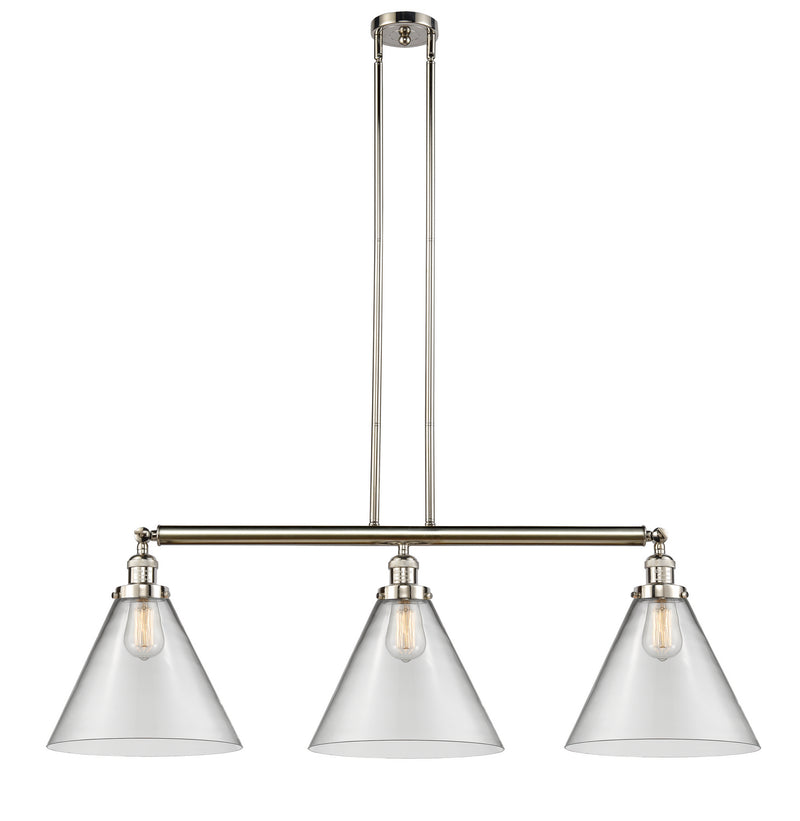 Innovations 213-PN-G42-L-LED LED Island Pendant, Polished Nickel
