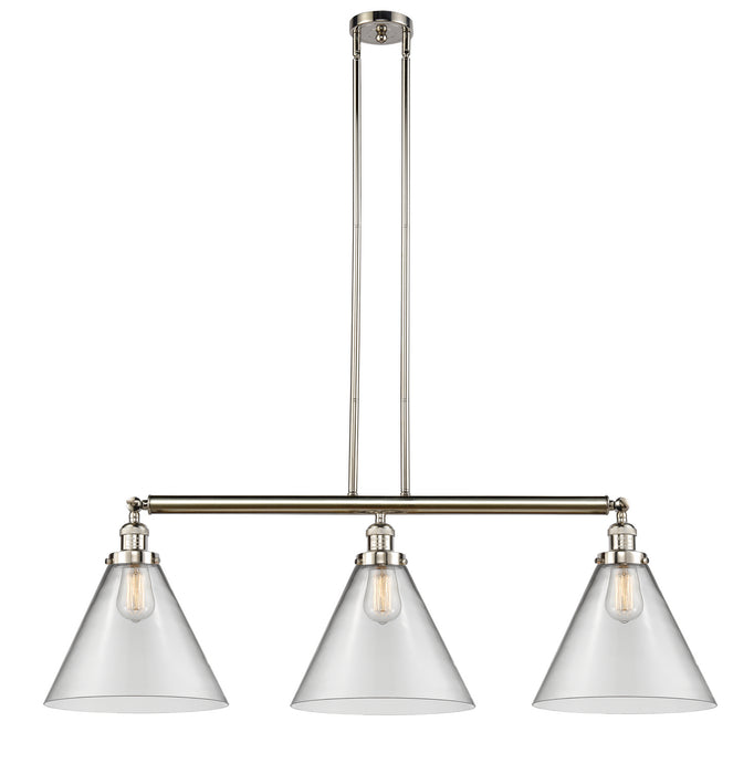 Innovations 213-PN-G42-L-LED LED Island Pendant, Polished Nickel