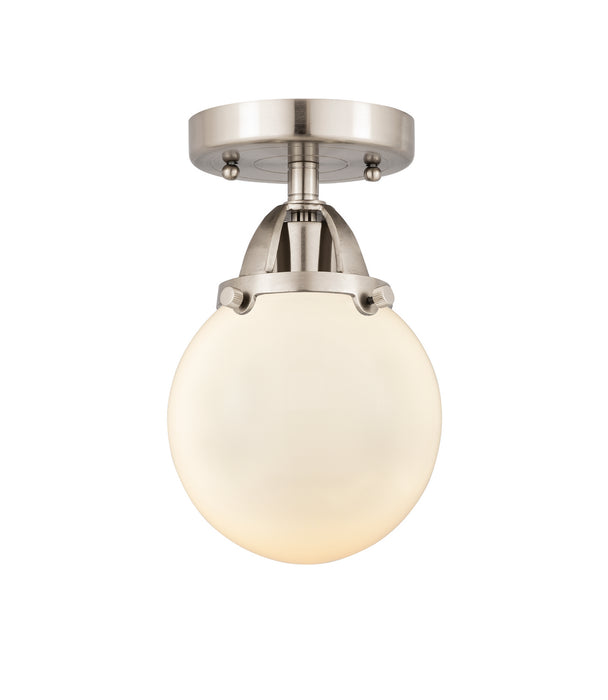 Innovations 288-1C-SN-G201-6 One Light Semi-Flush Mount, Brushed Satin Nickel