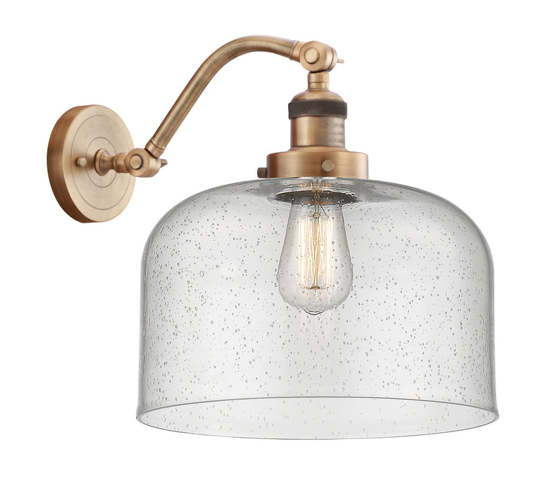 Innovations 515-1W-BB-G74-L One Light Wall Sconce, Brushed Brass