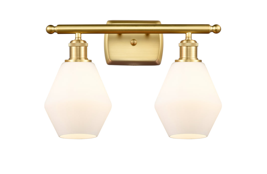 Innovations 516-2W-SG-G651-6-LED LED Bath Vanity, Satin Gold