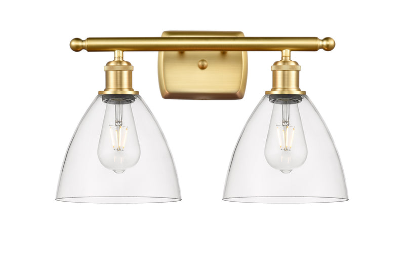 Innovations 516-2W-SG-GBD-752 Two Light Bath Vanity, Satin Gold