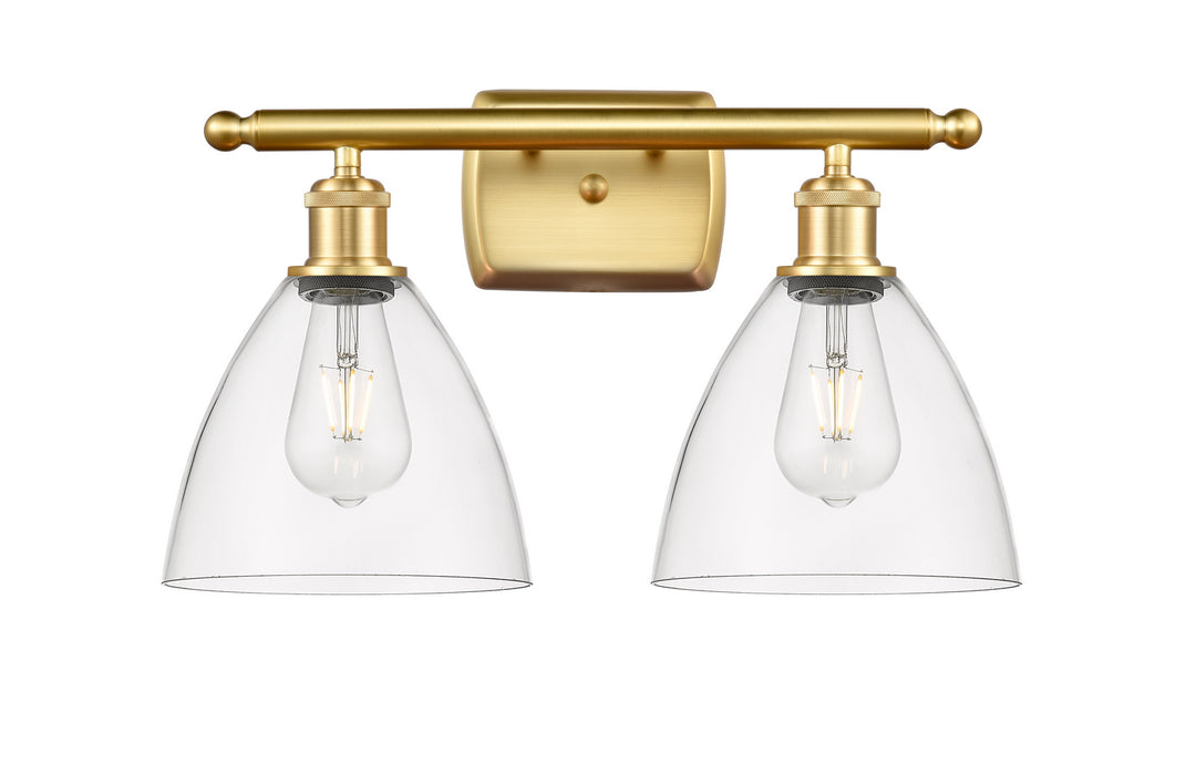Innovations 516-2W-SG-GBD-752 Two Light Bath Vanity, Satin Gold