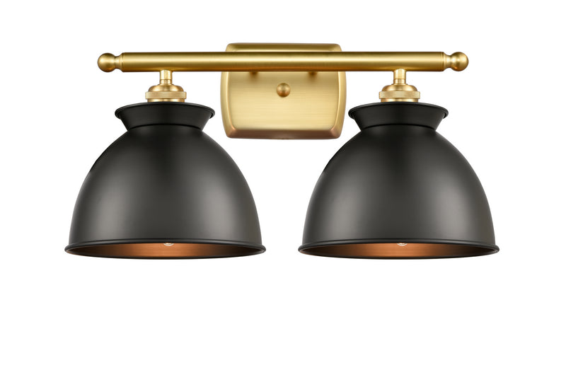 Innovations 516-2W-SG-M14-BK-LED LED Bath Vanity, Satin Gold