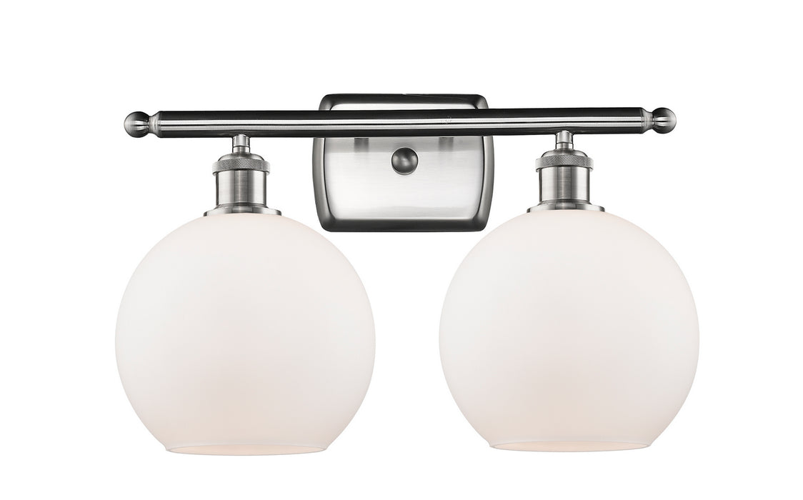 Innovations 516-2W-SN-G121-8 Two Light Bath Vanity, Brushed Satin Nickel
