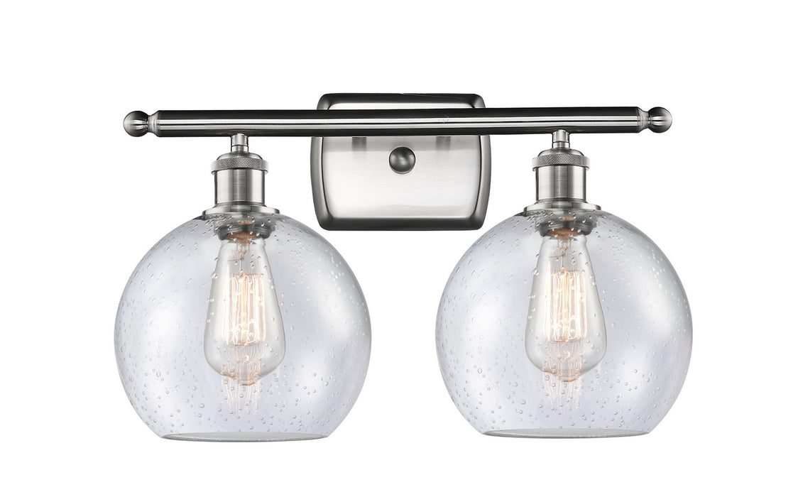 Innovations 516-2W-SN-G124-8-LED LED Bath Vanity, Brushed Satin Nickel