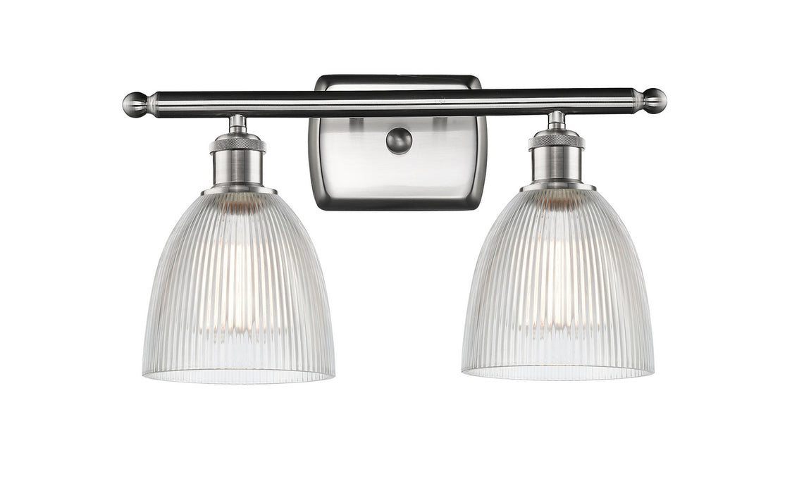 Innovations 516-2W-SN-G382 Two Light Bath Vanity, Brushed Satin Nickel