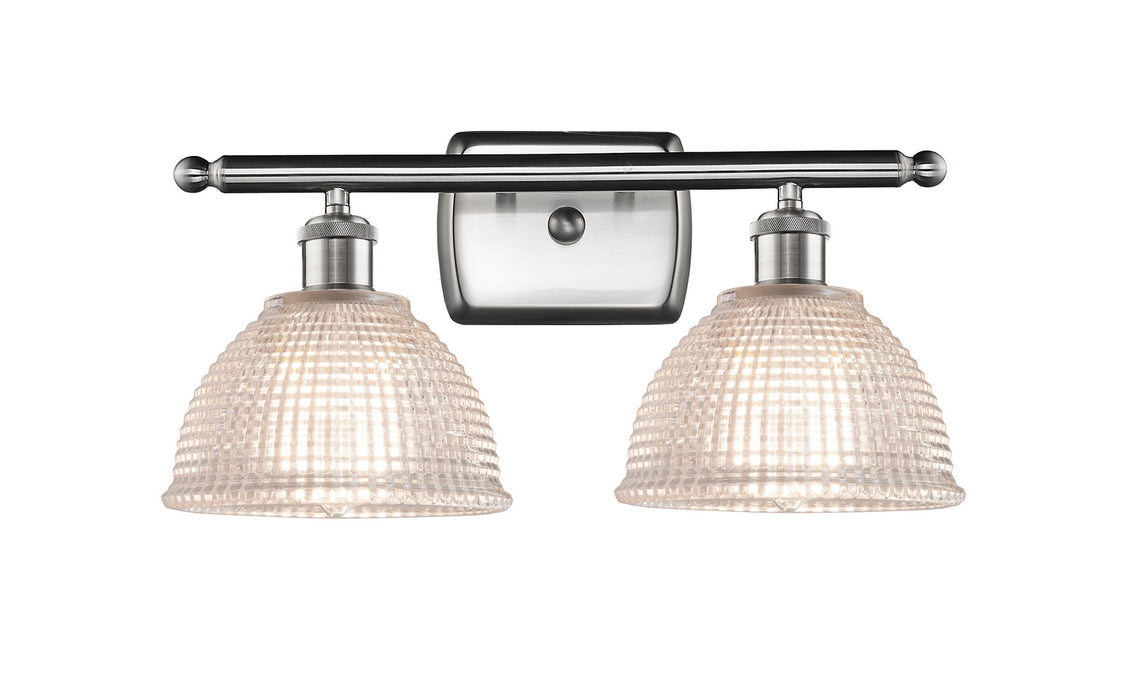 Innovations 516-2W-SN-G422 Two Light Bath Vanity, Brushed Satin Nickel