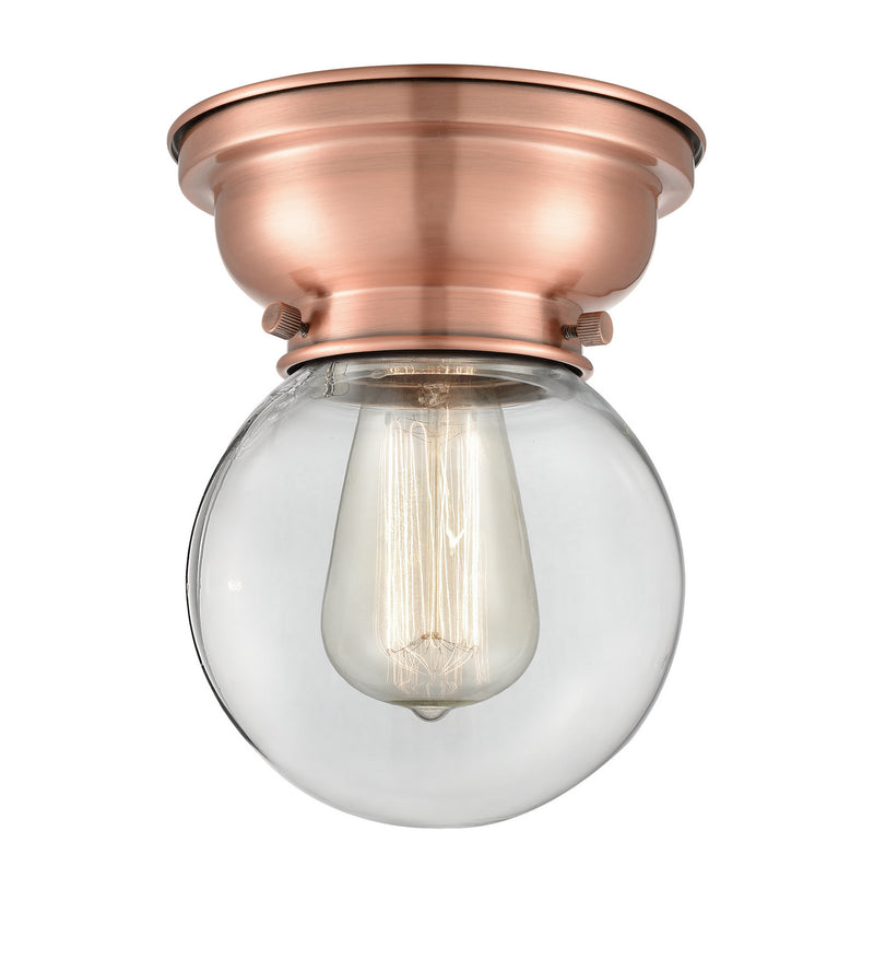 Innovations 623-1F-AC-G202-6-LED LED Flush Mount, Antique Copper
