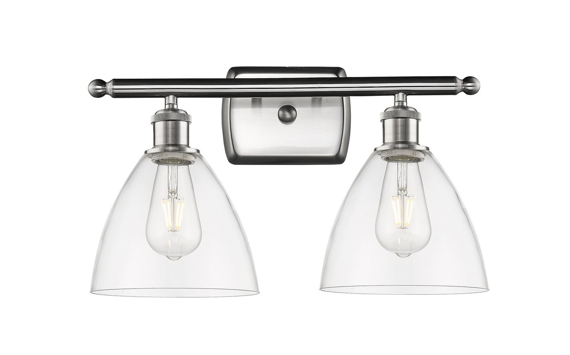 Innovations 516-2W-SN-GBD-752 Two Light Bath Vanity, Brushed Satin Nickel