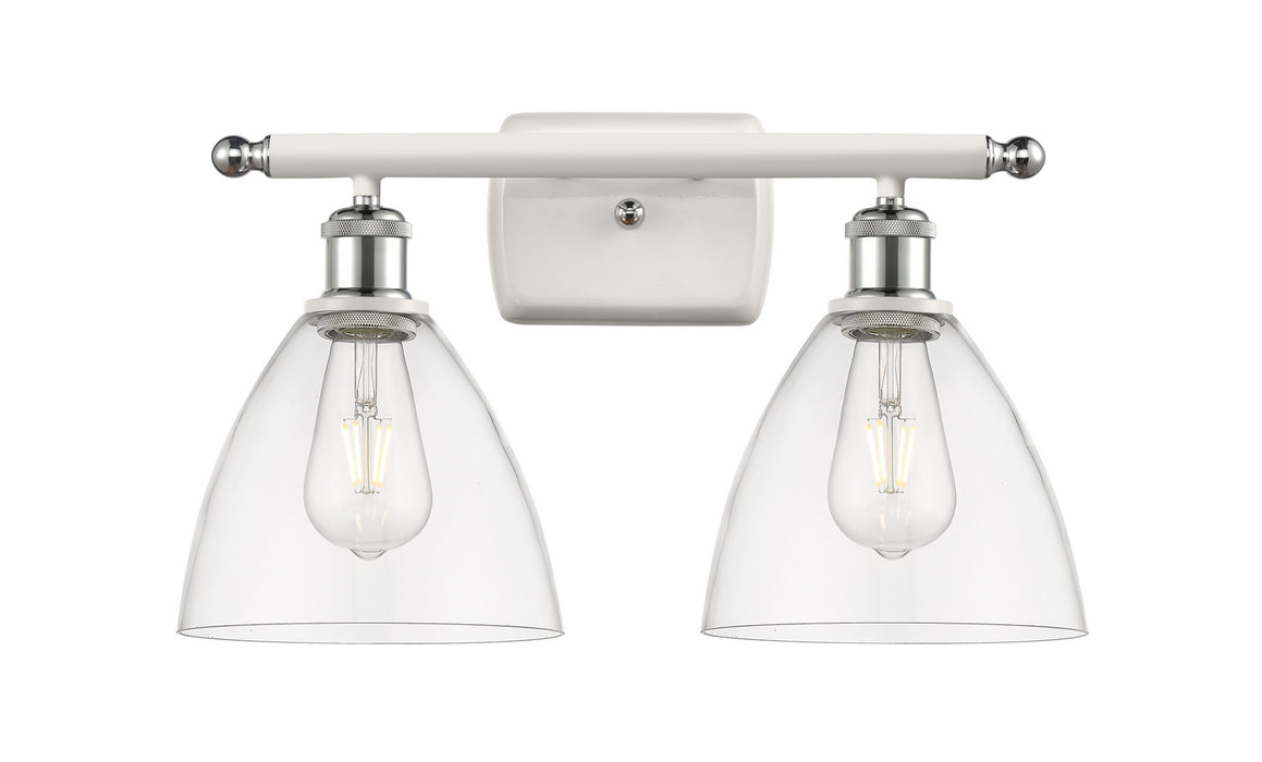Innovations 516-2W-WPC-GBD-752-LED LED Bath Vanity, White Polished Chrome