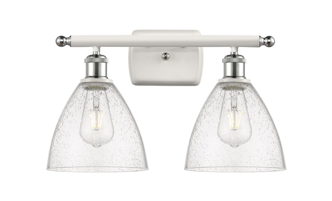 Innovations 516-2W-WPC-GBD-754-LED LED Bath Vanity, White Polished Chrome