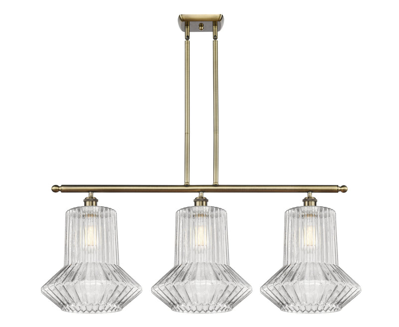 Innovations 516-3I-AB-G212-LED LED Island Pendant, Antique Brass