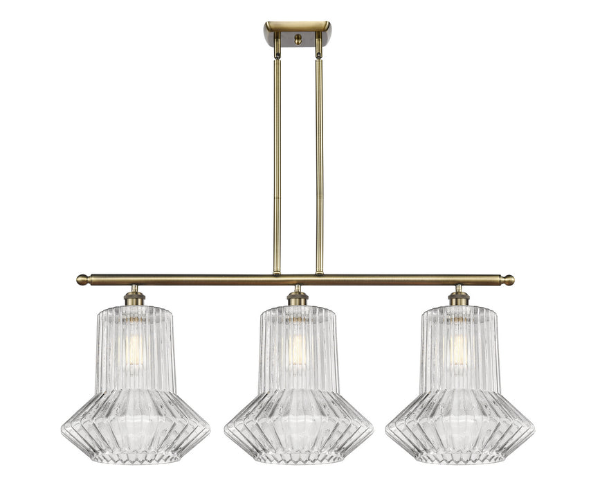 Innovations 516-3I-AB-G212-LED LED Island Pendant, Antique Brass