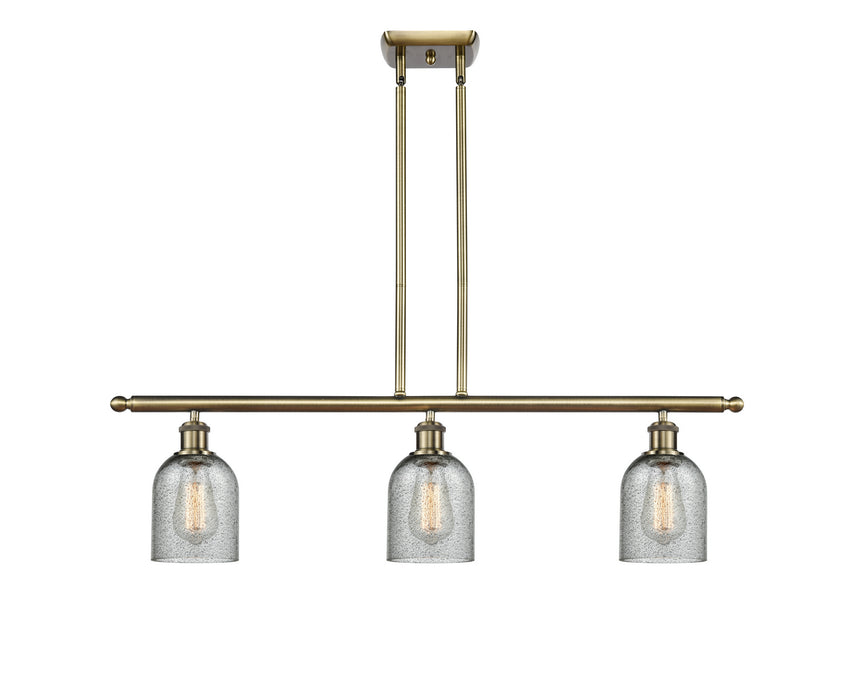 Innovations 516-3I-AB-G257 Three Light Island Pendant, Antique Brass