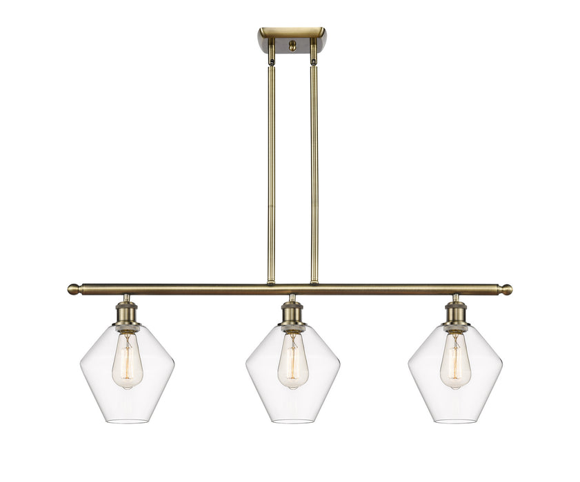Innovations 516-3I-AB-G652-8-LED LED Island Pendant, Antique Brass