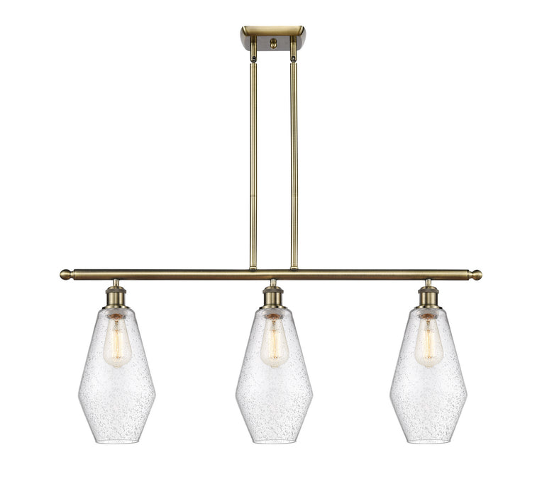 Innovations 516-3I-AB-G654-7-LED LED Island Pendant, Antique Brass