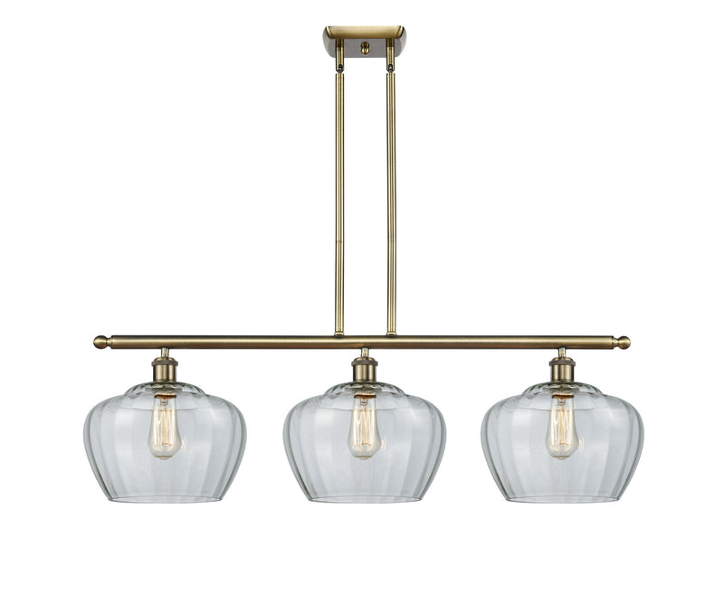 Innovations 516-3I-AB-G92-L Three Light Island Pendant, Antique Brass
