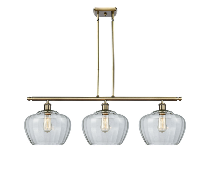 Innovations 516-3I-AB-G92-L-LED LED Island Pendant, Antique Brass