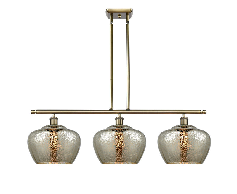Innovations 516-3I-AB-G96-L-LED LED Island Pendant, Antique Brass