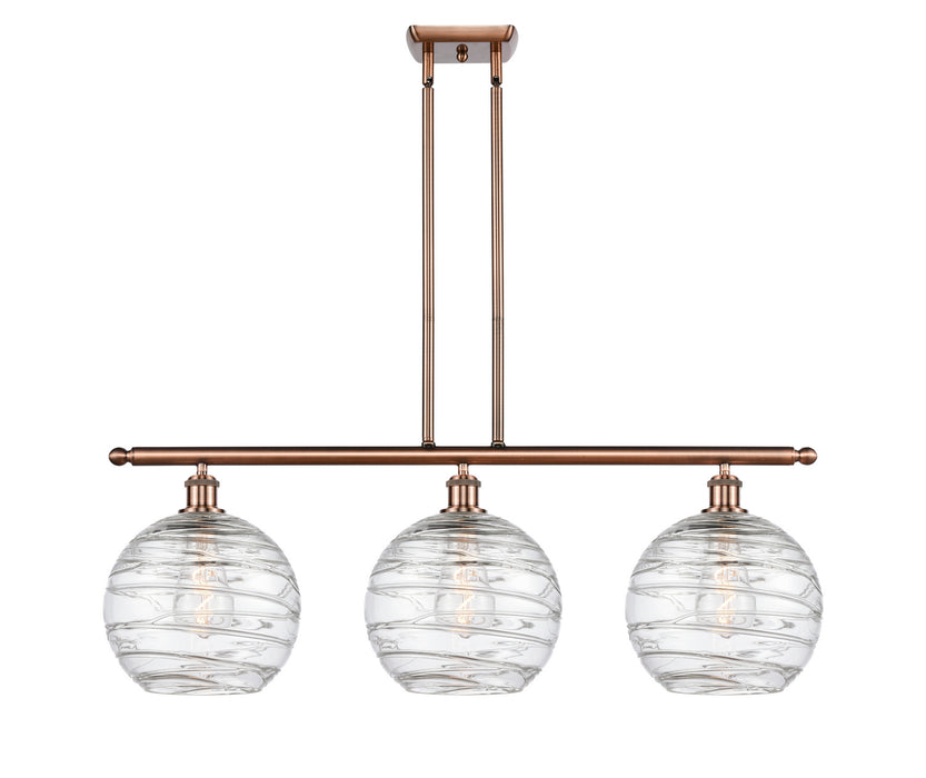 Innovations 516-3I-AC-G1213-10-LED LED Island Pendant, Antique Copper