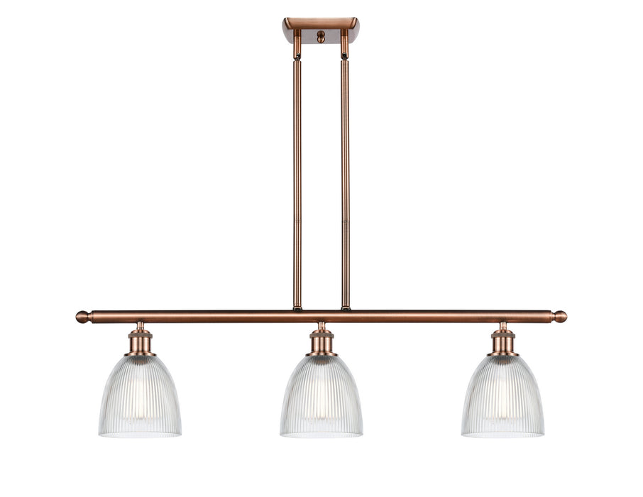 Innovations 516-3I-AC-G382-LED LED Island Pendant, Antique Copper
