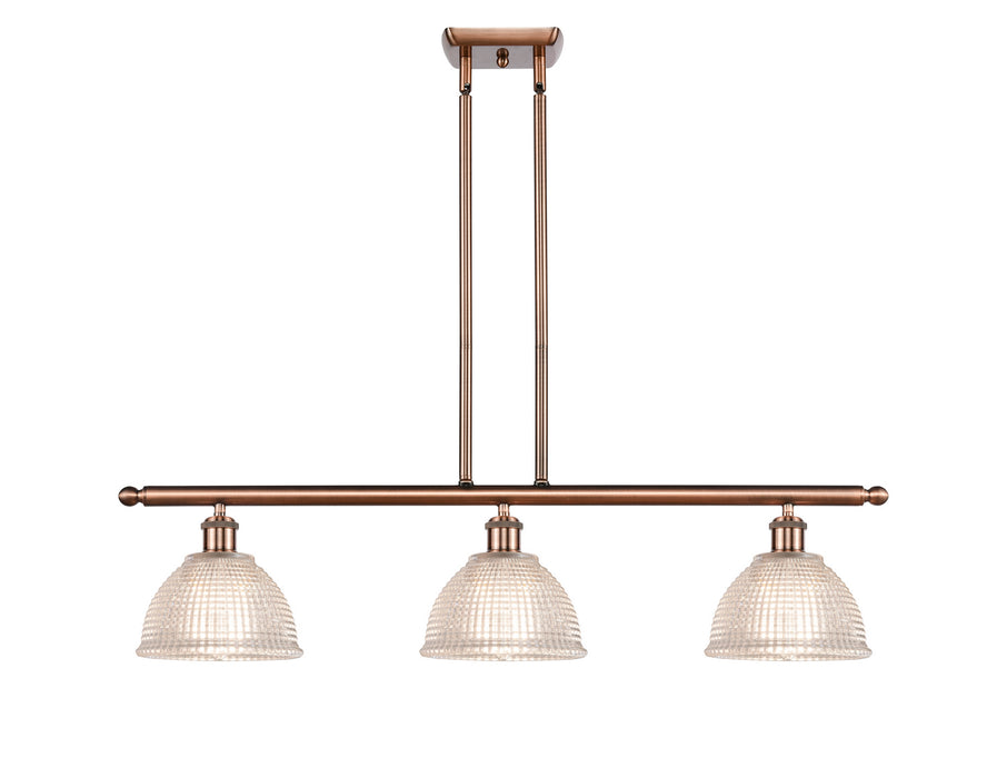Innovations 516-3I-AC-G422-LED LED Island Pendant, Antique Copper