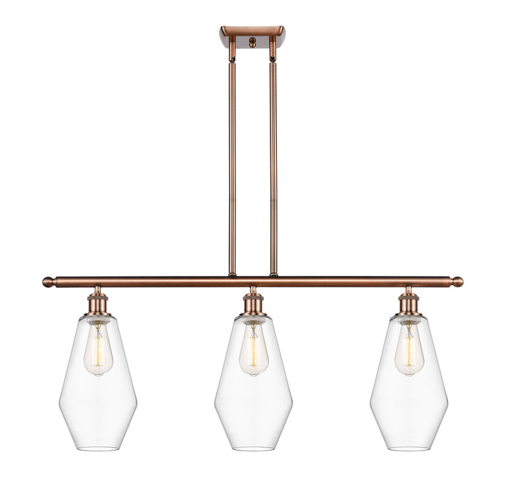 Innovations 516-3I-AC-G652-7-LED LED Island Pendant, Antique Copper