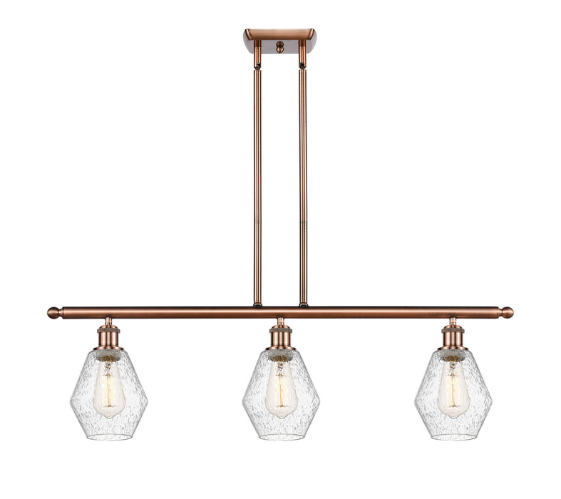 Innovations 516-3I-AC-G654-6 Three Light Island Pendant, Antique Copper