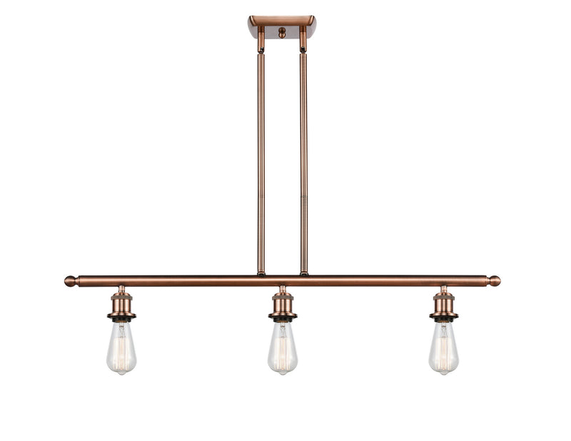 Innovations 516-3I-AC-LED LED Island Pendant, Antique Copper