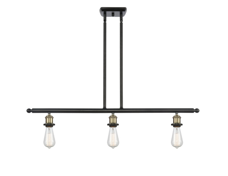 Innovations 516-3I-BAB Three Light Island Pendant, Black Antique Brass