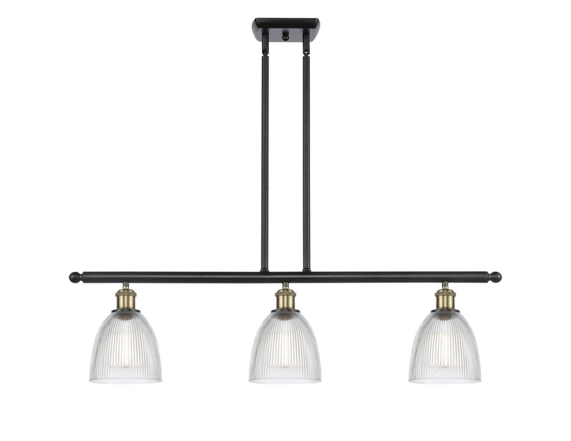 Innovations 516-3I-BAB-G382 Three Light Island Pendant, Black Antique Brass