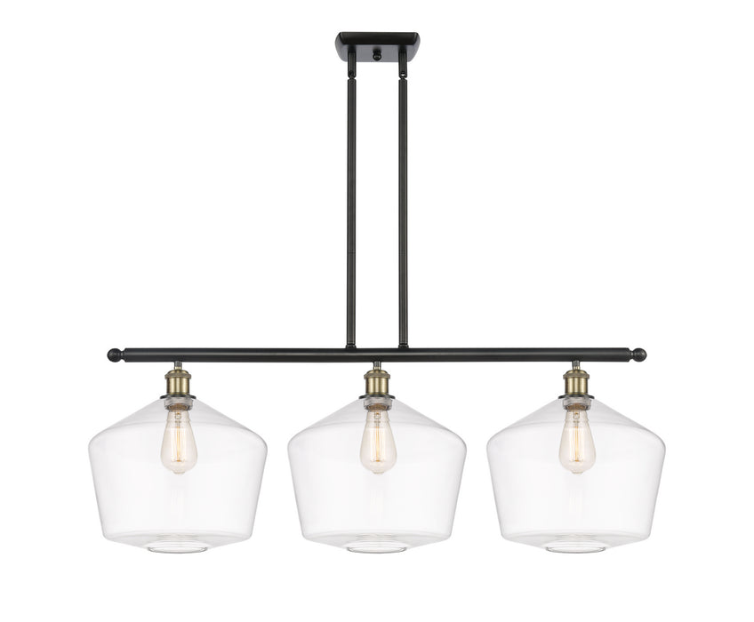 Innovations 516-3I-BAB-G652-12 Three Light Island Pendant, Black Antique Brass