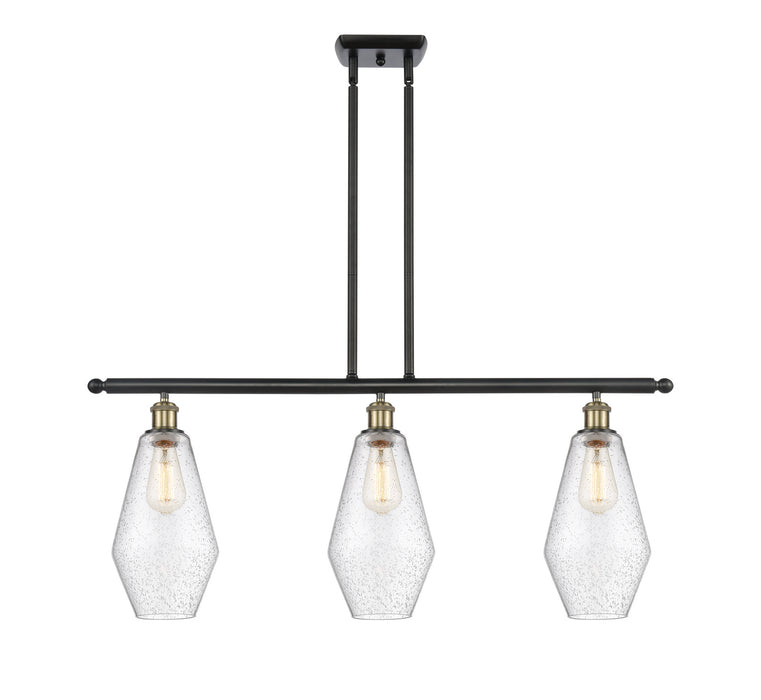 Innovations 516-3I-BAB-G654-7 Three Light Island Pendant, Black Antique Brass