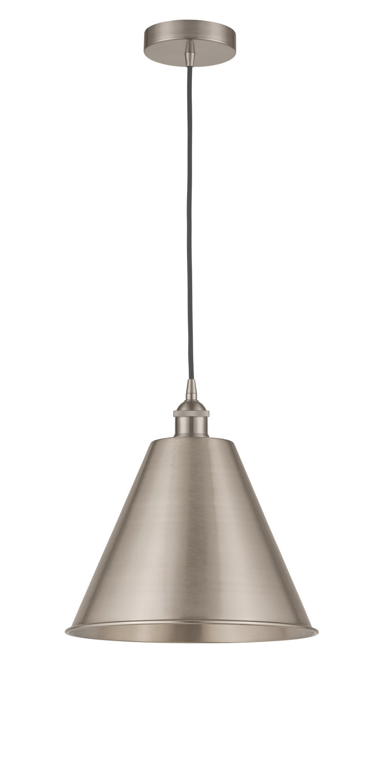 Innovations 616-1P-SN-MBC-12-SN One Light Mini Pendant, Brushed Satin Nickel