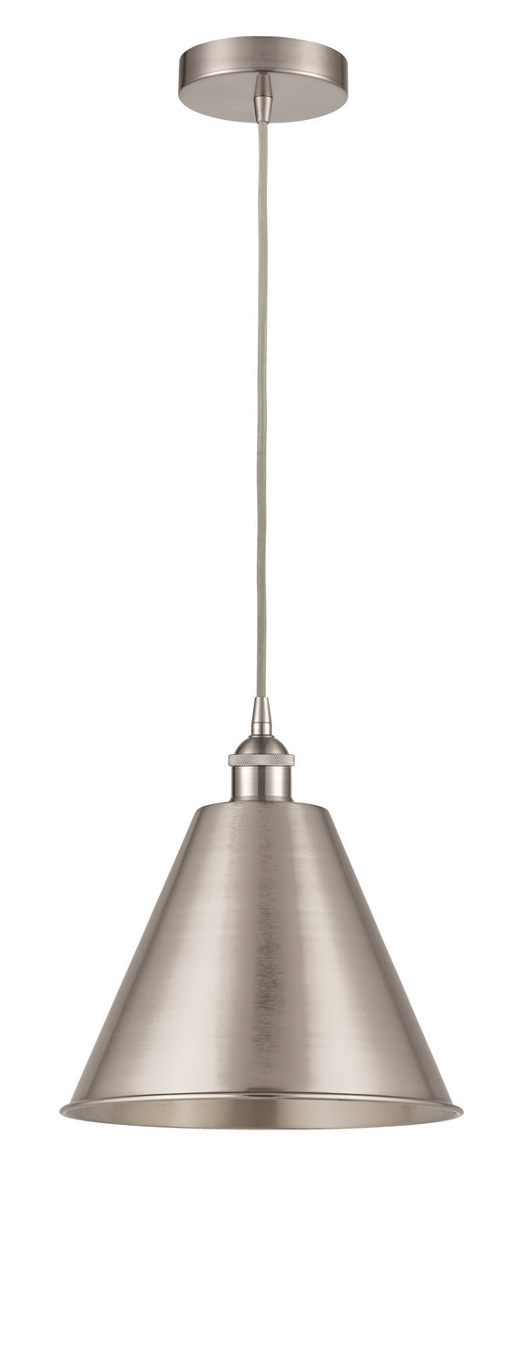 Innovations 616-1P-SN-MBC-12-SN-LED LED Mini Pendant, Brushed Satin Nickel