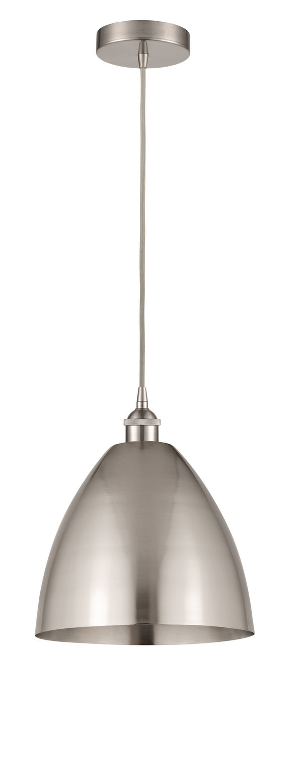 Innovations 616-1P-SN-MBD-12-SN-LED LED Mini Pendant, Brushed Satin Nickel