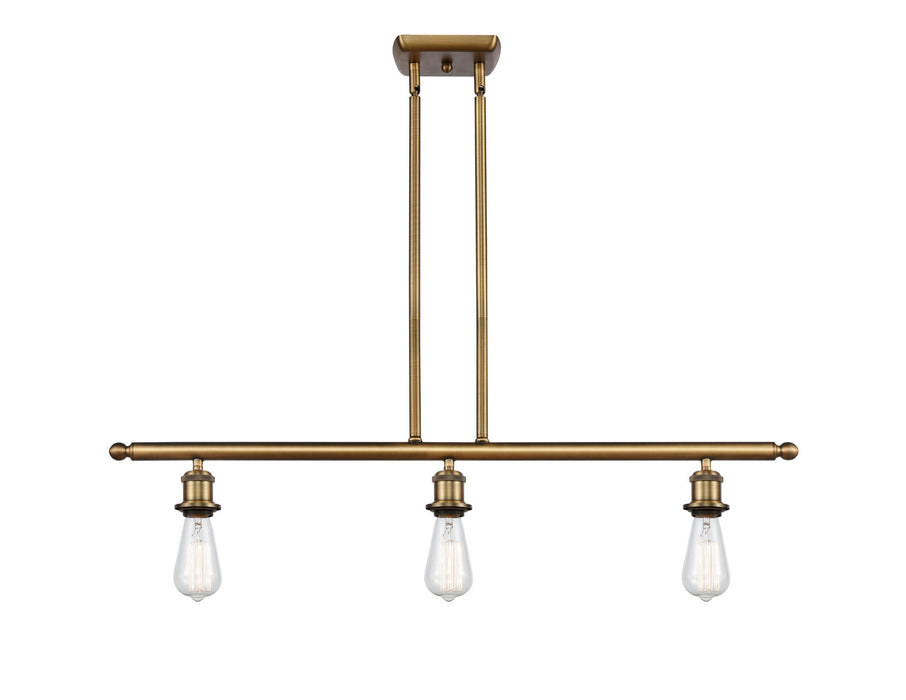 Innovations 516-3I-BB Three Light Island Pendant, Brushed Brass