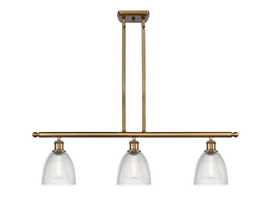 Innovations 516-3I-BB-G382 Three Light Island Pendant, Brushed Brass