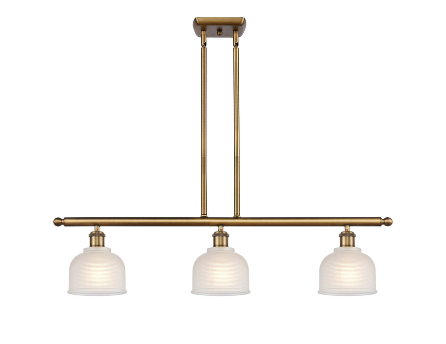 Innovations 516-3I-BB-G411-LED LED Island Pendant, Brushed Brass
