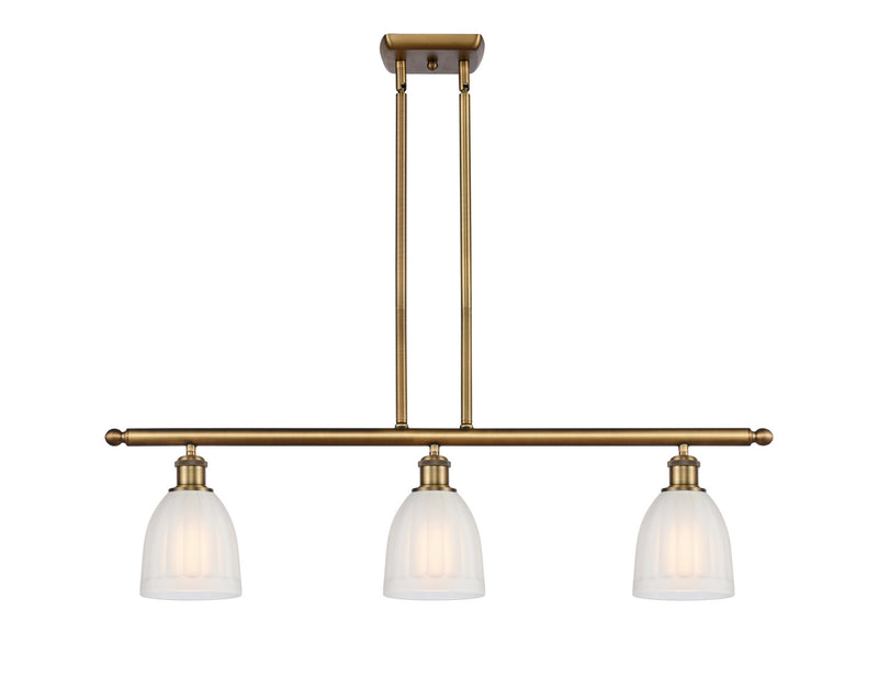 Innovations 516-3I-BB-G441 Three Light Island Pendant, Brushed Brass